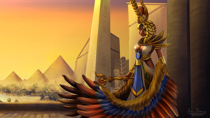 Isis, the Egyptian goddess of magic and healing